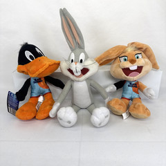 Space Jam Lola Bunny Daffy Duck Bugs Bunny 9″ Plush Toy Lot of 3 Warner Bros