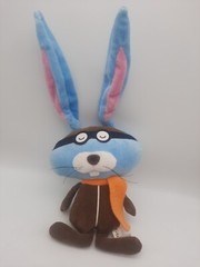 Galerie Blue Bunny Wearing Flyer Outfit w/Scarf & eye Mask 16″ tall