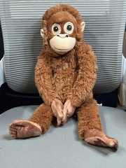 NEW IKEA DJUNGELSKOG 24″ LARGE PLUSH BROWN MONKEY ORANGUTAN VIRAL JAPAN PUNCH