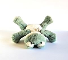 ANTHROPOLOGIE Fitzgerald Frog Plush Light Green Stuffed Animal Soft Toy 10 Inch