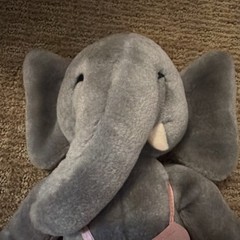 SS Happiness Crew Stuffed Plush Tasha Elephant With Ballerina Tutu Small Vintage