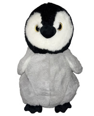 Bear Factory Penguin Plush Stuffed Animal Gray Black White 12”