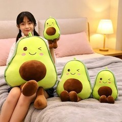30cm Avocado Plush Toy Stuffed Animal Soft Fruit Pillow Kawaii Kids Gift