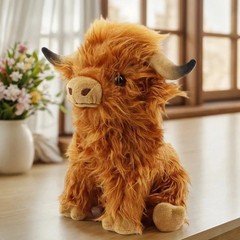 Cuddly Highland Cow Soft Toy Teddy Plush Toys Doll Gift 9.5” 28cm