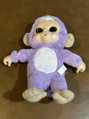 Lot of 2 JAKKS Animal Babies Nursery Monkeys Pink Brown Tested Working 2014 14″