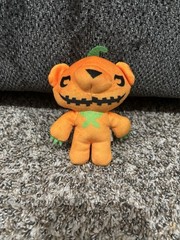 Deddy Bears Squash in Coffin 5 Inch Orange Pumpkin Bear Plush Small