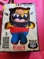 Kreepy Baraz 6″ Capt Gold Toof Stuffed Animal Doll NIB