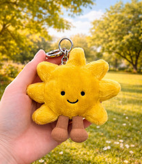 Jellycat Amuseables Sun Bag Charm Keychain Cute Soft Plush Gift Accessory NWT