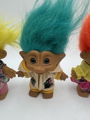 Lot Of 4 Russ Trolls Big Sister, Easter Chick Duck & Jeweled