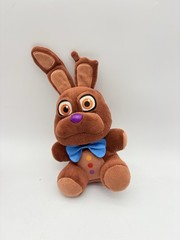 FNAF chocolate Bonnie Plush Brown Bunny Blue Bow Stuffed Toy Candy