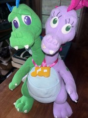 Vintage Dragon Tales Zak and Wheezie Plush Playskool 1999 Tested Working