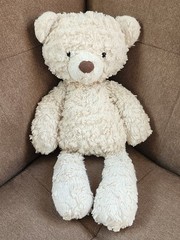 Mary Meyer White Teddy Bear Plush Stuffed Animal Toy