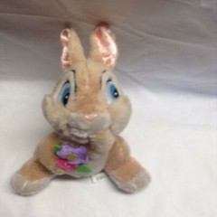 Disney Baby G Bunny Rabbit Bean Bag Plush Stuffed Animal Toy 5.5 in Tall Bambi