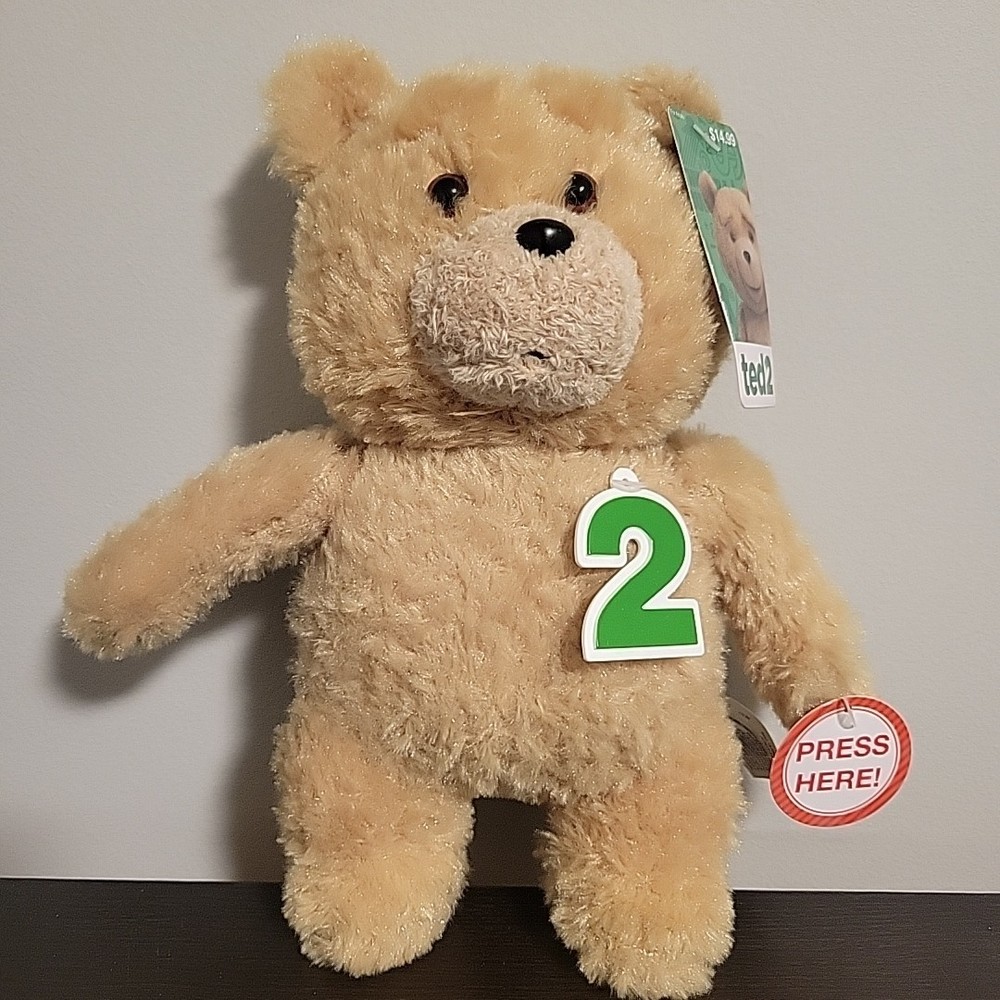 Ted 2 Movie Talking 9″ Plush Stuffed Animal New With Tags 2014 WORKS