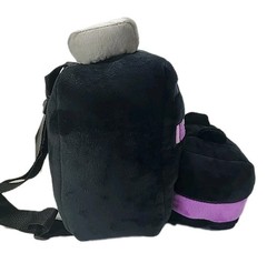 NEW Minecraft Boys Girls Ender The Dragon Plush Black w/Storage Pocket & Straps