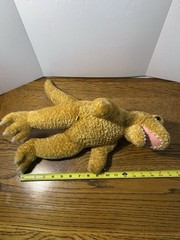 Build A Bear T-Rex Dinosaur Plush 17″ Gold Orange Brown Striped Tyrannosaurus