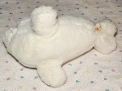 1991 Fiesta Realistic Adorable 12 Inch White Harp Seal Pup Plush EUC Vtg 7150A