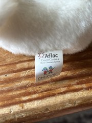Aflac Duck Talking Plush Toy White Mascot Bandana Promotional 6 Inch