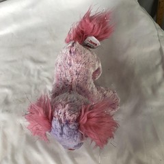 Ganz Webkinz Pizzazzy Puppy Plush Stuffed Animal Pink Purple Dog Soft Toy