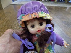 Vtg TT Toys Baby Toy Doll Plush Plush body Vinyl face Thumb sucking Sleepy eyes