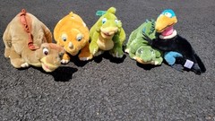 1988 JC Penney Land Before Time Plush Stuffed Animals Dinosaur Lot of 5 W/ TAGS