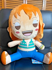 RARE One Piece Standard Plush 12 inch Nami Sitting Style Round1 Exclusive NWT