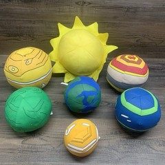 Childcraft Corp Stuffed Planetary Plush Planet Lot Of 7 Earth Sun Educational