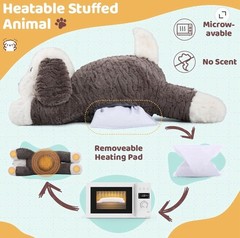 MorisMos 24inch 4Lbs Weighted Microwavable Stuffed DOG Animal Large NWT