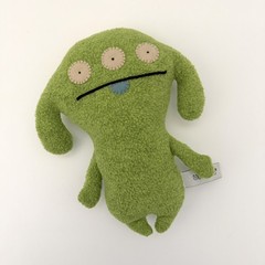 UGLYDOLL Peaco 7” Green 2006 Plush Little Uglys Doll Character Toy Vintage Y2K