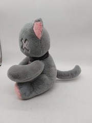 Grey Cat Kitty Kitten Plush 9” Sitting Halloween Monster Stuffed Animal