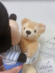 Disney X Steiff Mickey Mouse and Duffy Wool Motable Bear Limited Edition NEW