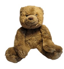 Gund Cute 11″ Brown Teddy Bear Mocha 6410 Seated Acrylic Eyes Embroidered Nose