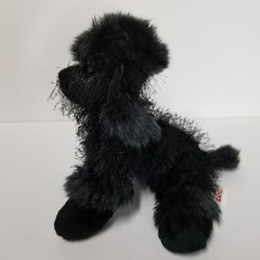 Ganz Webkinz Black Poodle Plush Stuffed Animal Puppy Dog Shaggy No Code HM191