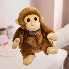 Lifelike 17cm Simulation Monkey Doll Funny Plush Toys Soft Wild Animals Appea