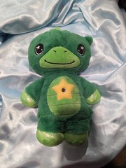 Star Belly Dream Lites Stuffed Animal Night Light Dreamy Green Dinosaur *Flaw*