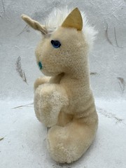 VTG Unicorn Plush 8 Inch Superior Toy Novelty Peach/Tan Stuffed Animal