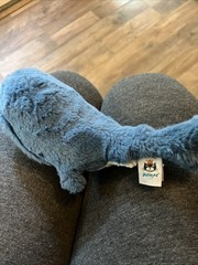 JELLYCAT London Stuffed Animal Blue Teal WHALE Ocean Sea Creature PLUSH Toy