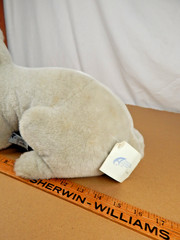 VTG Italy Artist Handmade Maddalene Gray 15″ Short Hair Gray Cat Sleep Lying TAG