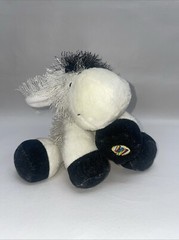 Ganz Webkinz HM003 Black & White Cow Plush Stuffed Toy (No Code)