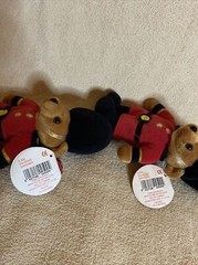 Keel toy Simply Soft Collection Guardsmen Teddy Bear plush England 9” Lot Of 2