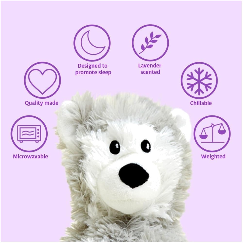 Lavender-Scented Jr Husky Plush – Microwave Heat Therapy