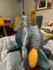 Scentsy Buddy Terra Triceratops Dinosaur Retired Plush 16 Inch No Scent Pak Blue