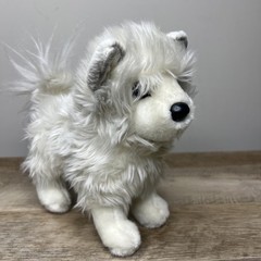 Douglas Cuddle Toy Phoebe White Pomsky Dog Plush Stuffed Animal Husky Realistic