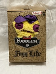 Zuru Fuggler Fugg LIfe Squidge Yellow Purple Cap Gold Teeth 9″ Plush Target NEW