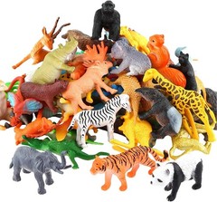 Engaging 54 Piece Mini Jungle Animal Figures – Educational Fun for Ages 3+