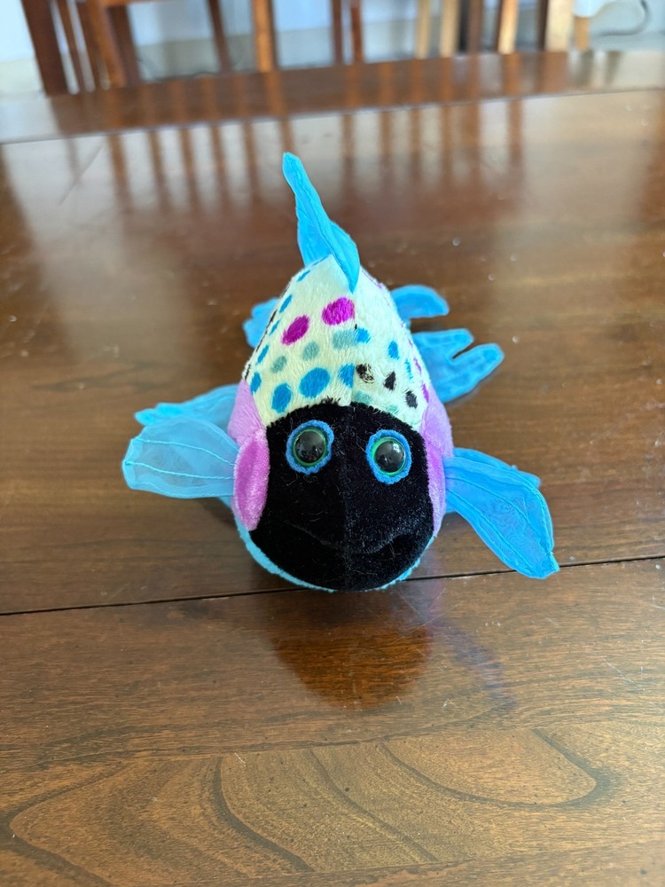 Retired Lil’ Kinz Polka Back Fish HS524 Ganz Webkinz Plush No Code Tush Tags EUC