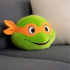 Tomy Club Mocchi Mocchi Teenage Mutant Ninja Turtles Michelangelo Head 13″ Plush