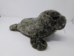 Douglas Cuddle Toys Speckles Monk Seal Stuffed Plushie 12 in Realistic Gray