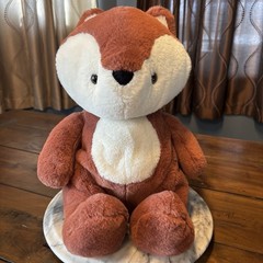 Animal Adventure 2022 Fox Plush Stuffed Animal 12″ Brown White Realistic Tail