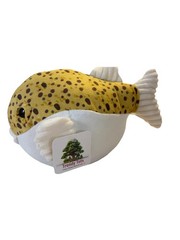 NWT Trendy Tots Spotted Puffer Fish Mammoth Lakes Plush White Yellow Brown ‘24
